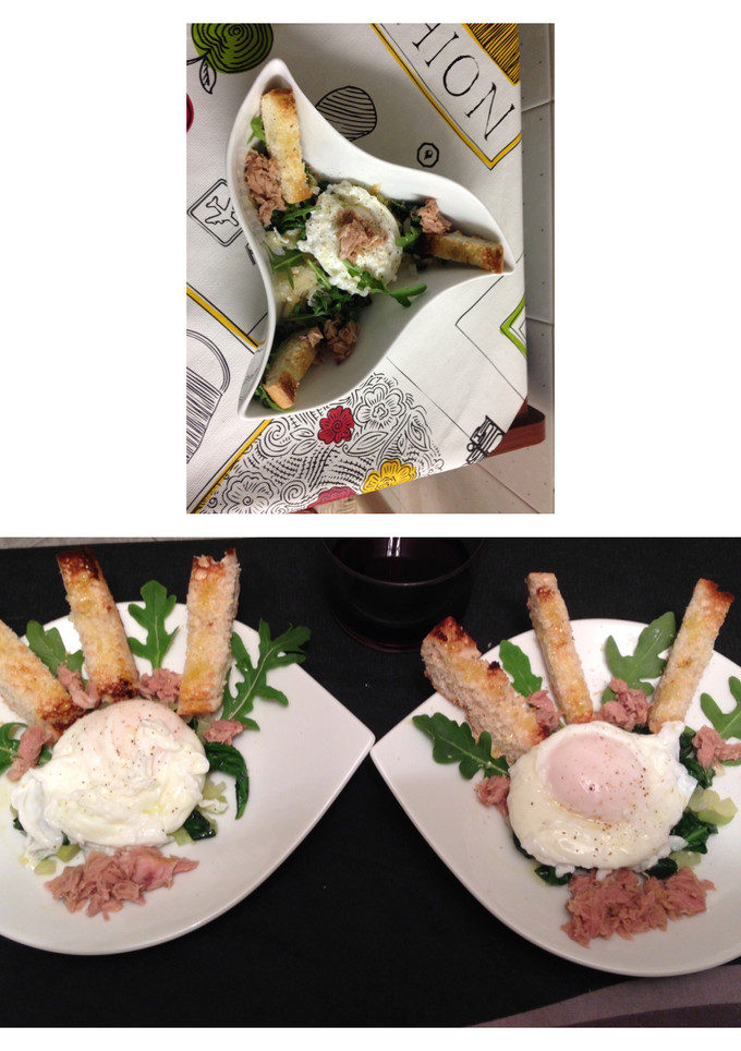 Una foto de Huevos escalfados con toque especial 