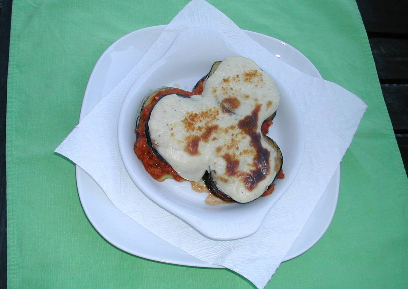 Gratinado de berenjena y pollo<br />