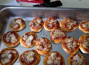 Una foto de Mini pizzas 