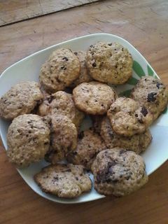 Una foto de Galletas con trocitos de chocolate y harina integral