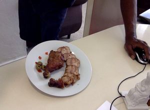 Una foto de Muslos de pollo rellenos 