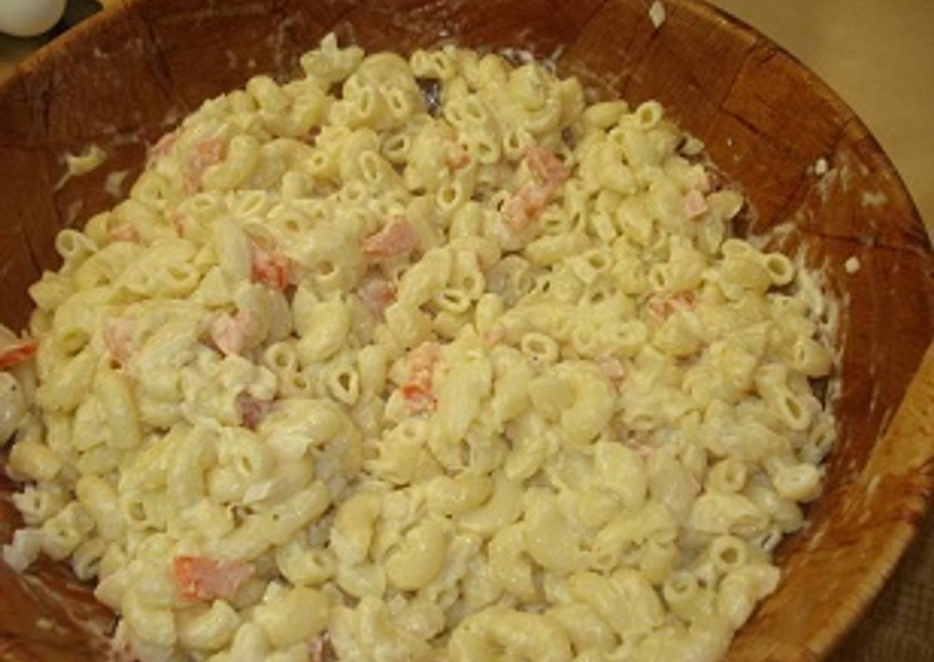 Ensalada de coditos o de pasta de tornillo fría