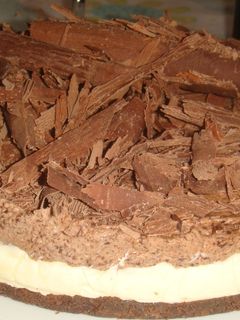Una foto de Mousse Cake de dos chocolates