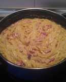 Coditos carbonara al ajillo