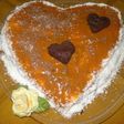 Tarta de maizena con dulce de leche
