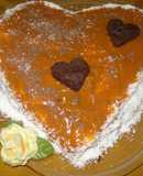 Tarta de maizena con dulce de leche