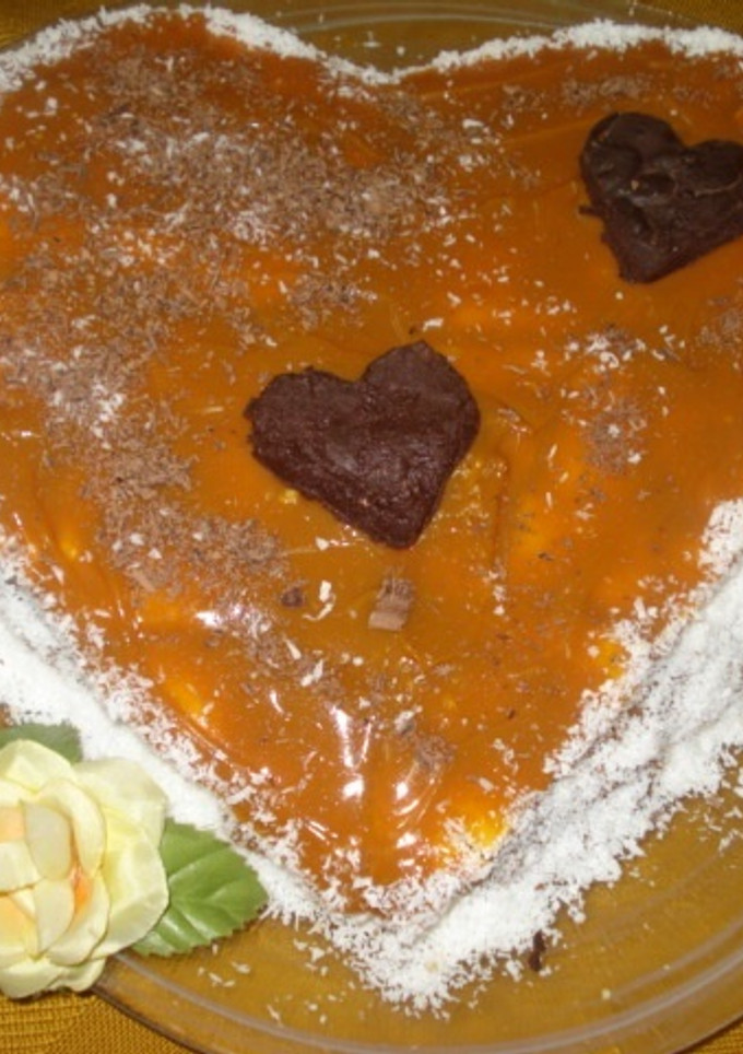 Una foto de Tarta de maizena con dulce de leche