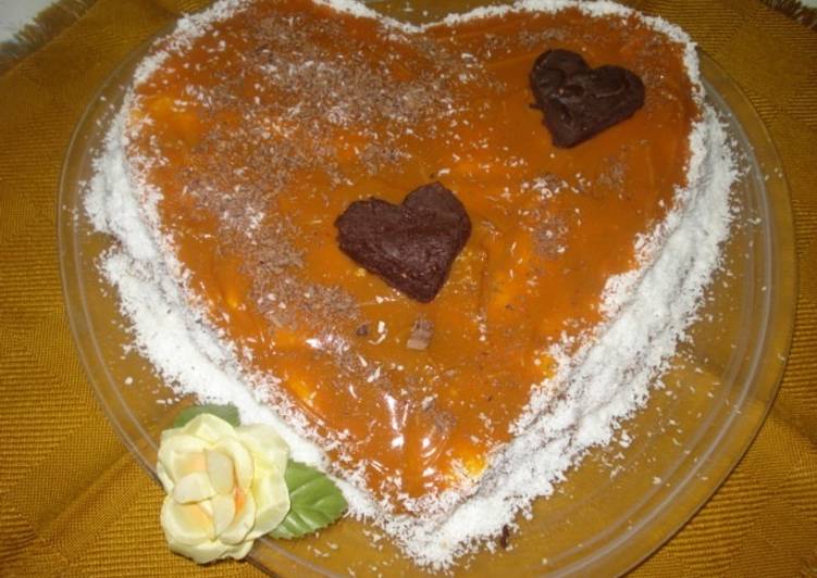 Tarta de maizena con dulce de leche