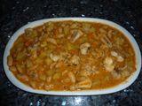 Guiso de fabes con rape