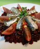 Ensalada de alubias rojas y sardinitas