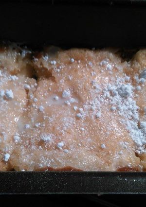 Una foto de Bizcocho crujiente de manzana para la abuela