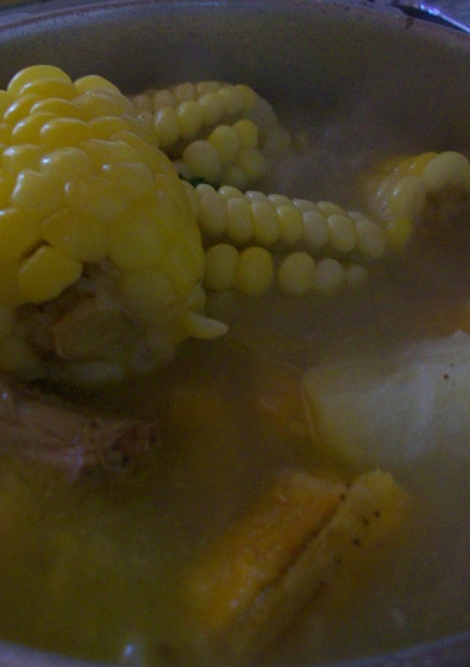 Una foto de Sancocho casero colombiano