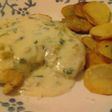 Pollo con salsa de verdeo