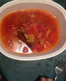 Bola de carne de res en olla rápida