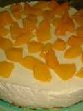 Torta mousse de duraznos (light)