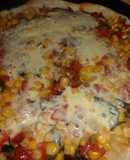 Tarta a la pizza con masa de tarta