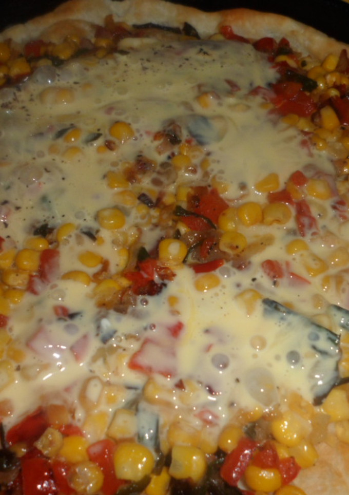 Una foto de Tarta a la pizza con masa de tarta