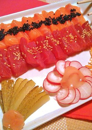 Una foto de Sashimi