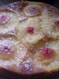 Pastel de piña volteado