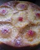 Pastel de piña volteado