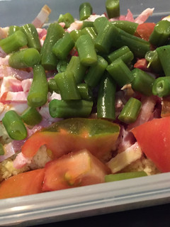 Una foto de Ensalada de couscous y judías verdes