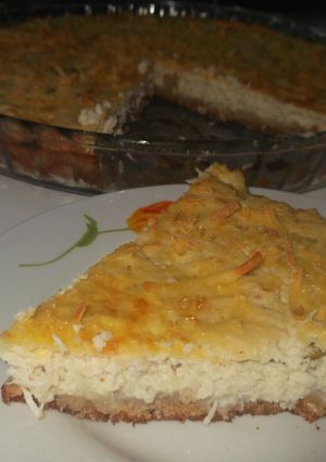 Una foto de Tarta de pollo cremosa