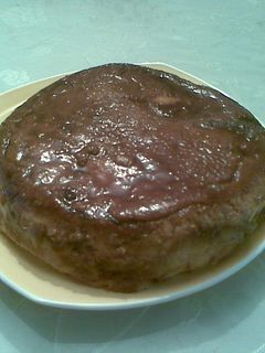 Una foto de Budín de pan colombiano