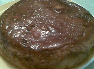 Una foto de Budín de pan colombiano