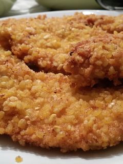 Una foto de Pechugas de pollo crujientes al jengibre