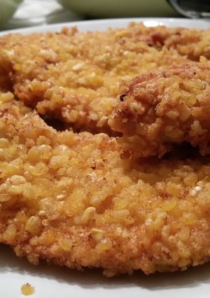 Una foto de Pechugas de pollo crujientes al jengibre