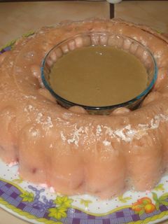 Una foto de Postre de fresas congelado