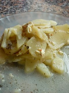 Una foto de Milhojas de papas