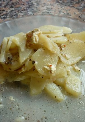 Una foto de Milhojas de papas