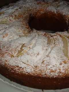 Una foto de Torta de manzanas y chocolate