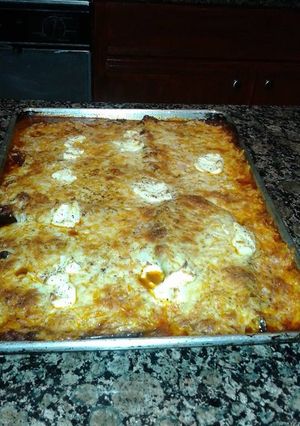 Una foto de Berenjenas a la parmesana