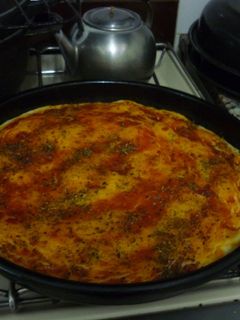 Una foto de Pizza casera (Gringa)
