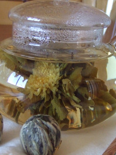 Una foto de Té de flor
