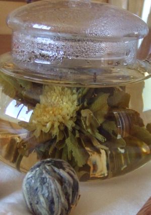 Una foto de Té de flor