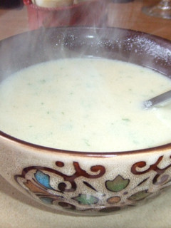 Una foto de Sopa stracciatella