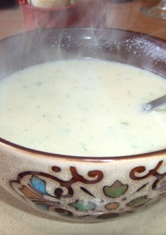 Una foto de Sopa stracciatella