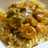 Espirales con gambas al curry