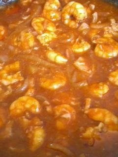 Una foto de Camarones a la diabla