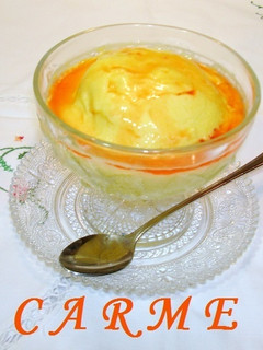 Una foto de Mousse helado de mango