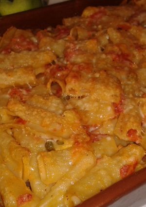 Una foto de Pasta con verduras al horno