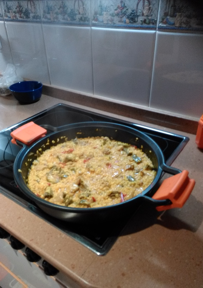 Una foto de Arroz campero con pollo