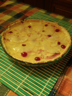 Una foto de Tarta de jamón, queso y ananá