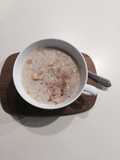 Crema de avena al microondas