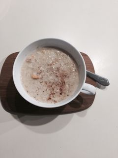Una foto de Crema de avena al microondas