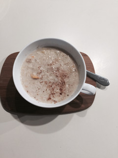 Una foto de Crema de avena al microondas