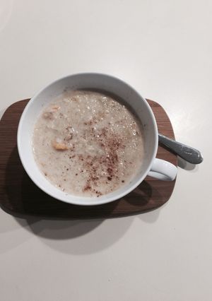 Una foto de Crema de avena al microondas